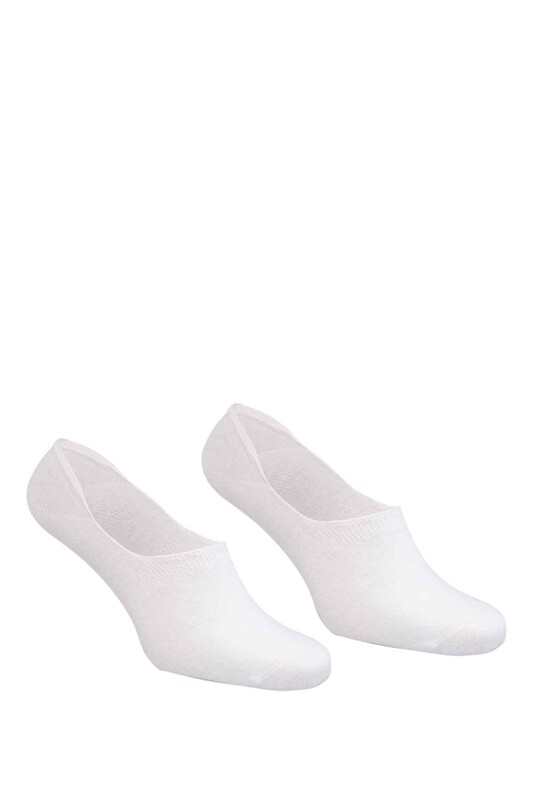 DÜNDAR - Dündar Plus Cotton Man No Show Socks 8207 | White