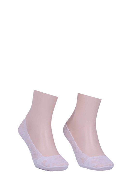 İLBAŞ - Dantelli No Show Socks 326 | White