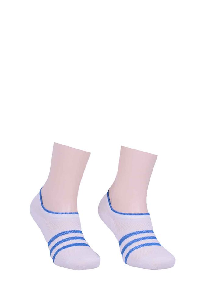 Paktaş Patterned No Show Socks 334 | Blue