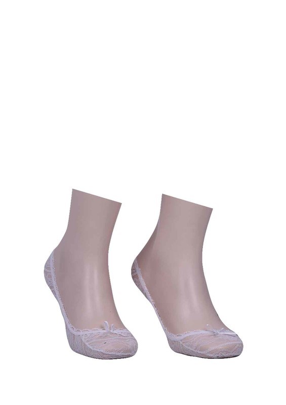 SAHAB - Sahab Laced No Show Socks 5520 | White