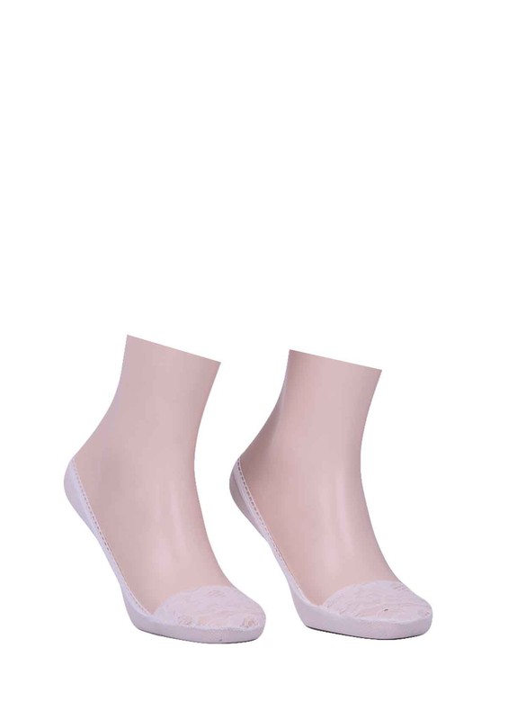 SAHAB - Sahab Laced No Show Socks 5510 | White