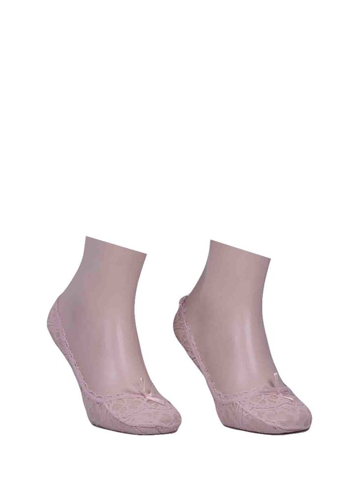 Sahab Lace No Show Socks 5520 | Powder