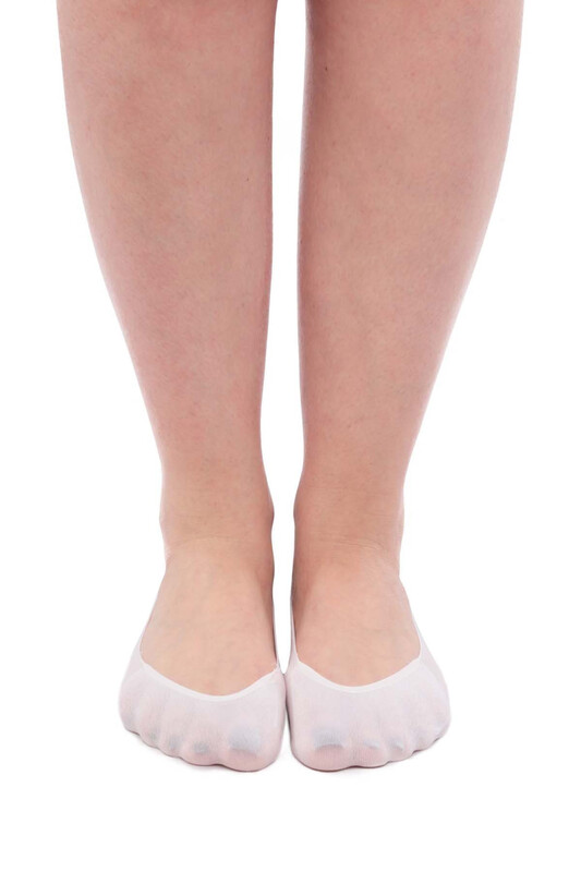 İtaliana Seamless Woman No Show Socks | White - Thumbnail