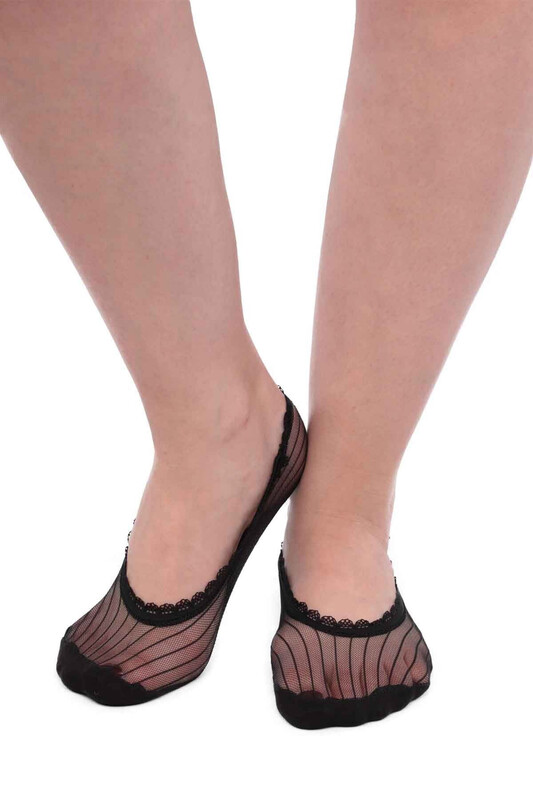 İtaliana Elegant Woman No Show Socks | Black - Thumbnail