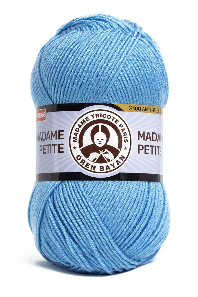 Ören Bayan Madame Petite El Örgü İpi Orta Mavi 126