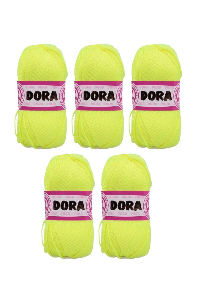Ören Bayan Dora El Örgü İpi 5 Li | Neon Sarı 062