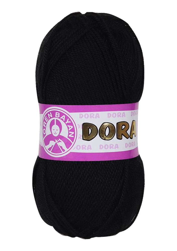 Ören Bayan Dora El Örgü İpi Siyah 999
