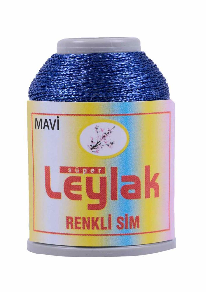 Leylak Renkli Sim İpliği Mavi