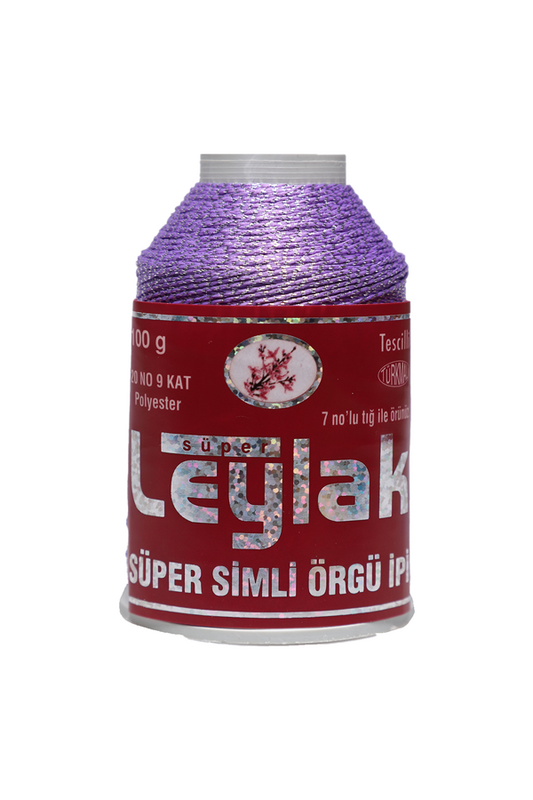 LEYLAK - Leylak Süper Simli Örgü İpi 9 Kat 20 No 100 gr. | 2209