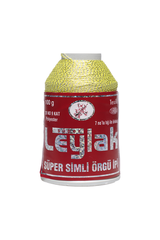 LEYLAK - Leylak Süper Simli Örgü İpi 9 Kat 20 No 100 gr. | 2330