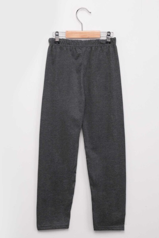 İtan Printed Boy Pajamas Set 6124 | Grey - Thumbnail