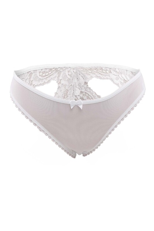 Cottonhill Transparent Tulle Panties | White - Thumbnail