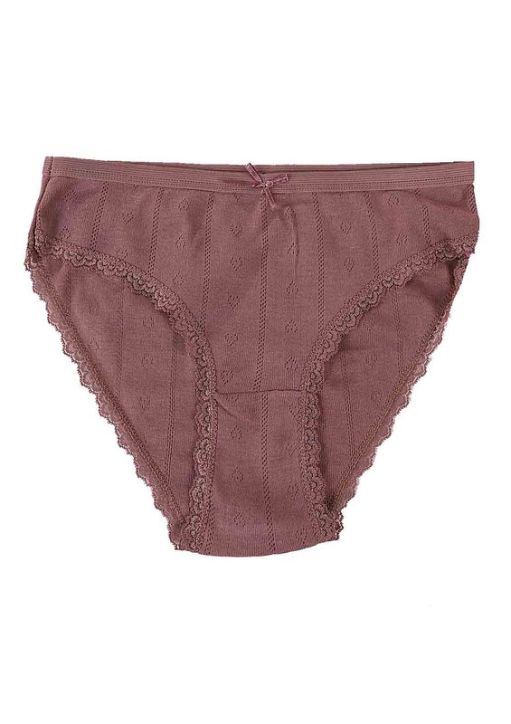 İLKE - İlke Jacquard Panties 273 | Plum