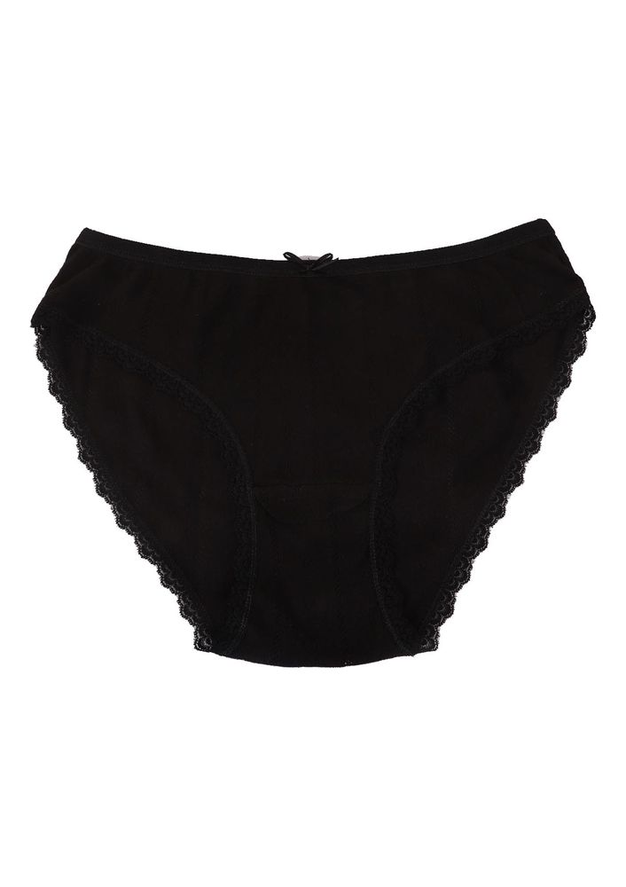 İlke Jacquard Panties 273 | Black