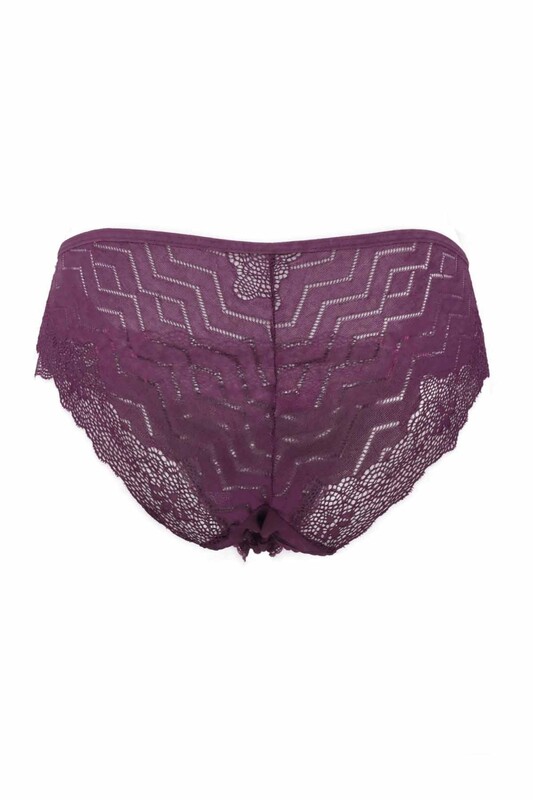 Jel Guipure Panties Purple - Thumbnail