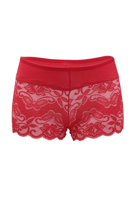 Mary Lüx Laced Hosiery Woman Boxer Short | Red - Thumbnail