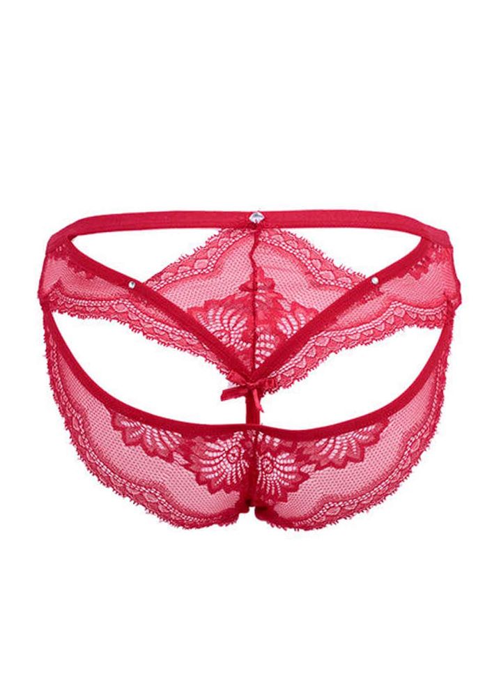 Stone Patterned Panties 4039 | Red