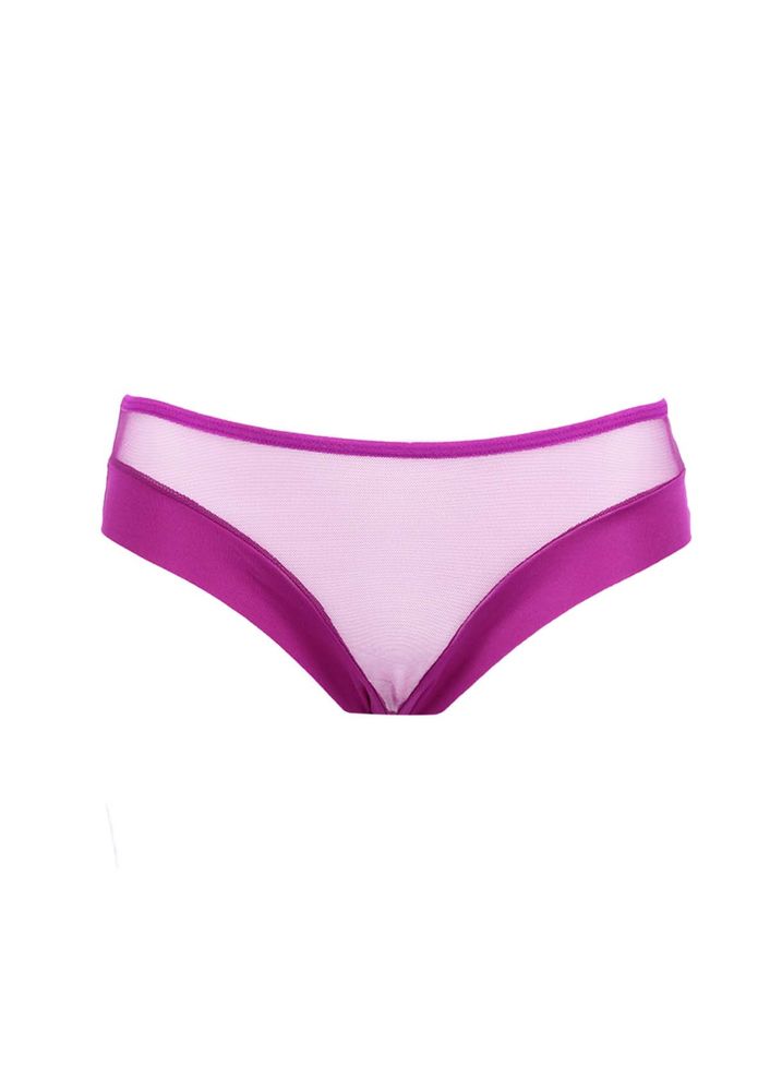 Tulle Low-Cut Laser Cut Panties 2468 | Purple