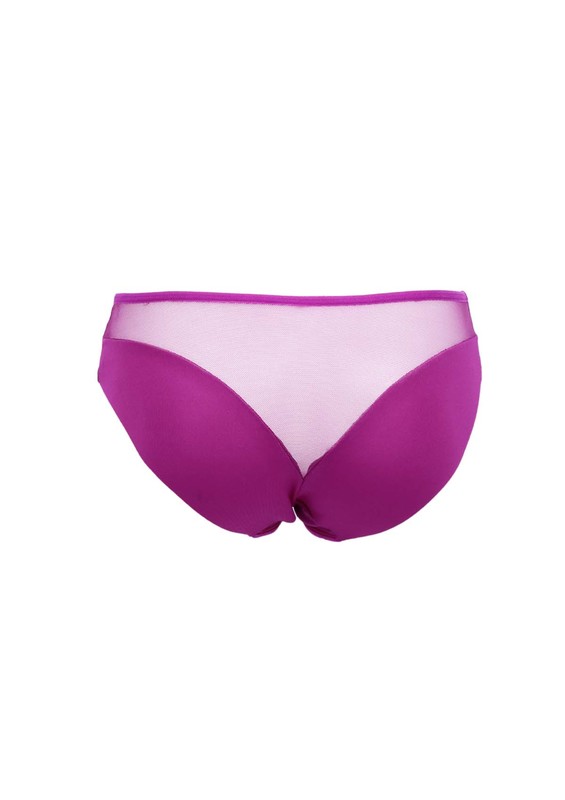 Tulle Low-Cut Laser Cut Panties 2468 | Purple - Thumbnail