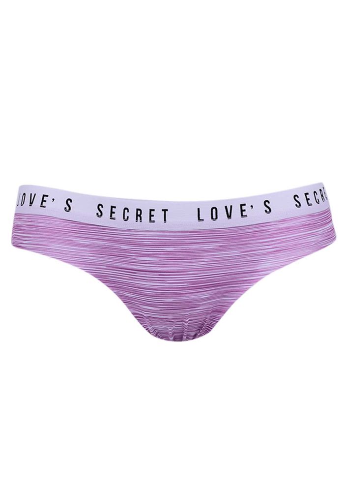 Striped Laser Cut Panties 3923 | Purple