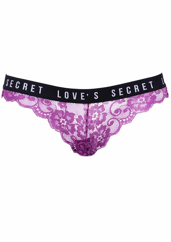 Laced Brazilian Panties 3993 | Purple - Thumbnail