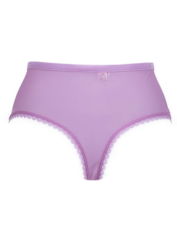 Laced Plus Size Thong 3989 | Lilac - Thumbnail