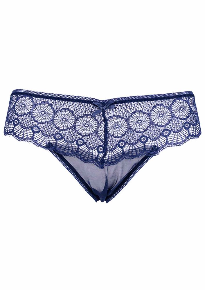 Laced Tulle Thong 4078 | Ultramarine