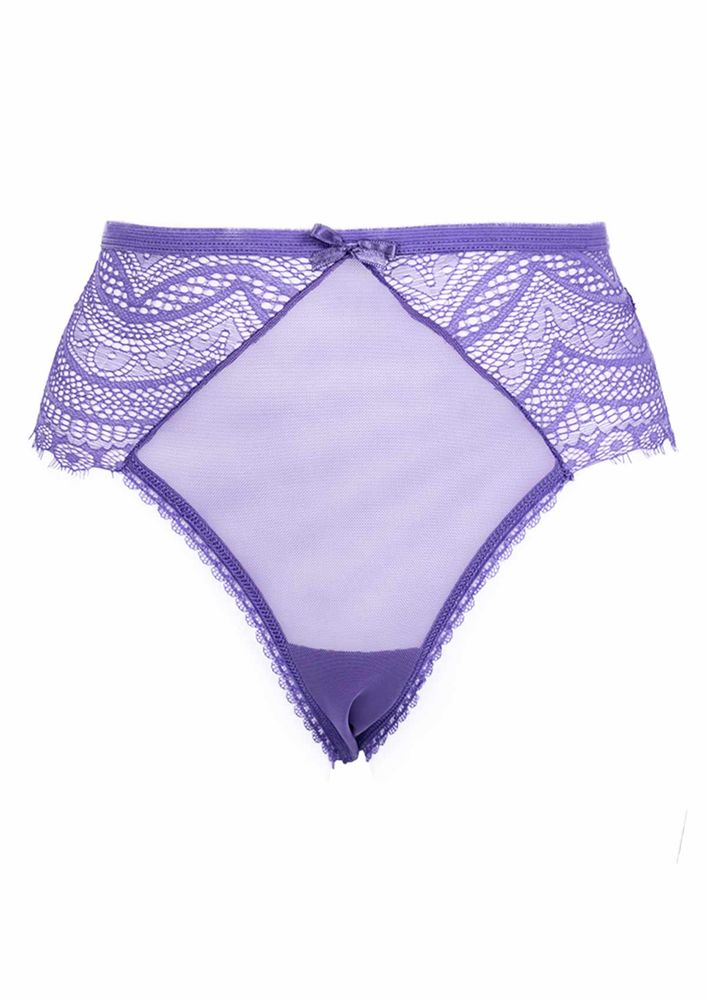 Laced Plus Size Thong 3988 | Lilac
