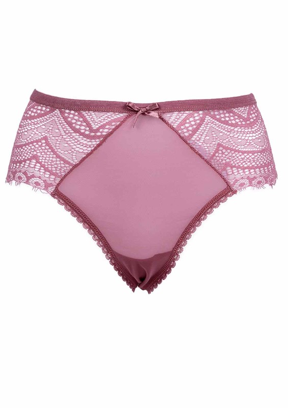 Laced Plus Size Thong 3988 | Dusty Rose - Thumbnail