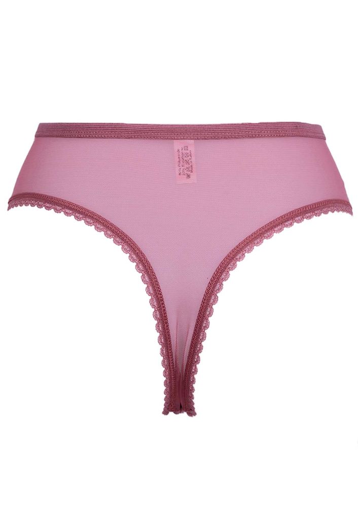 Laced Plus Size Thong 3988 | Dusty Rose