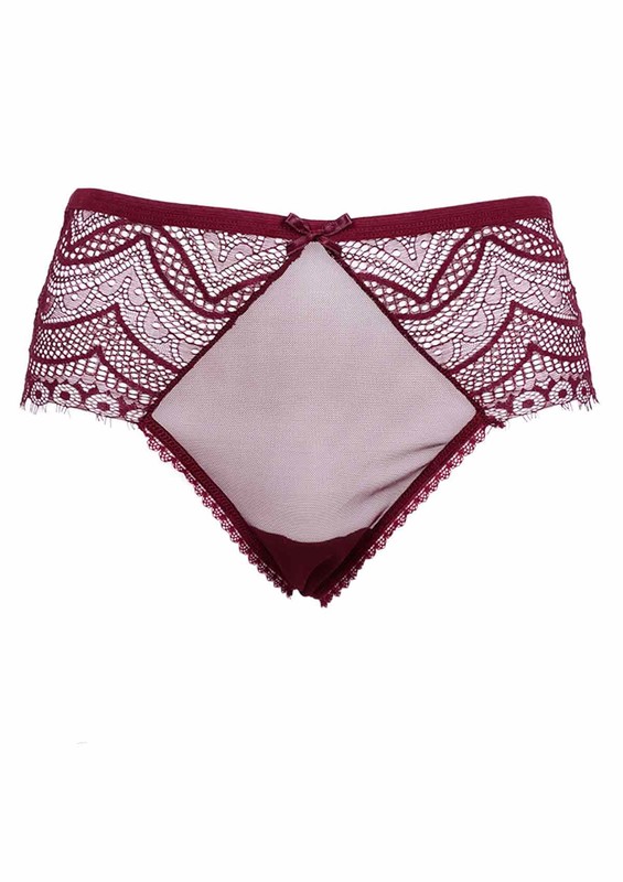 PAPATYA - Laced Plus Size Thong 3988 | Bordeaux