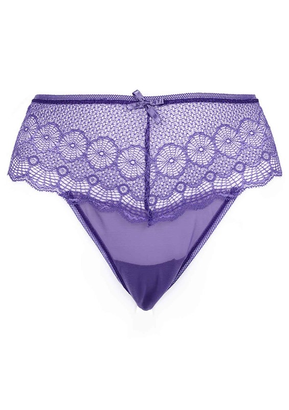 PAPATYA - Laced Tulle Thong 4079 | Lilac