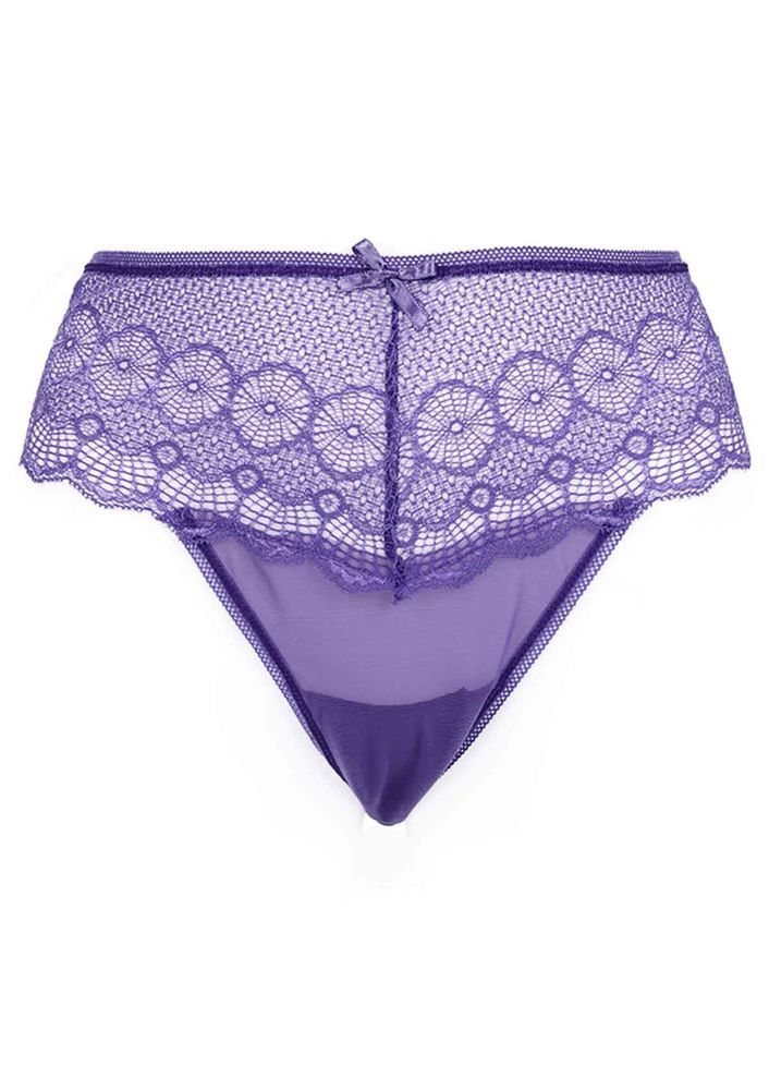 Laced Tulle Thong 4079 | Lilac