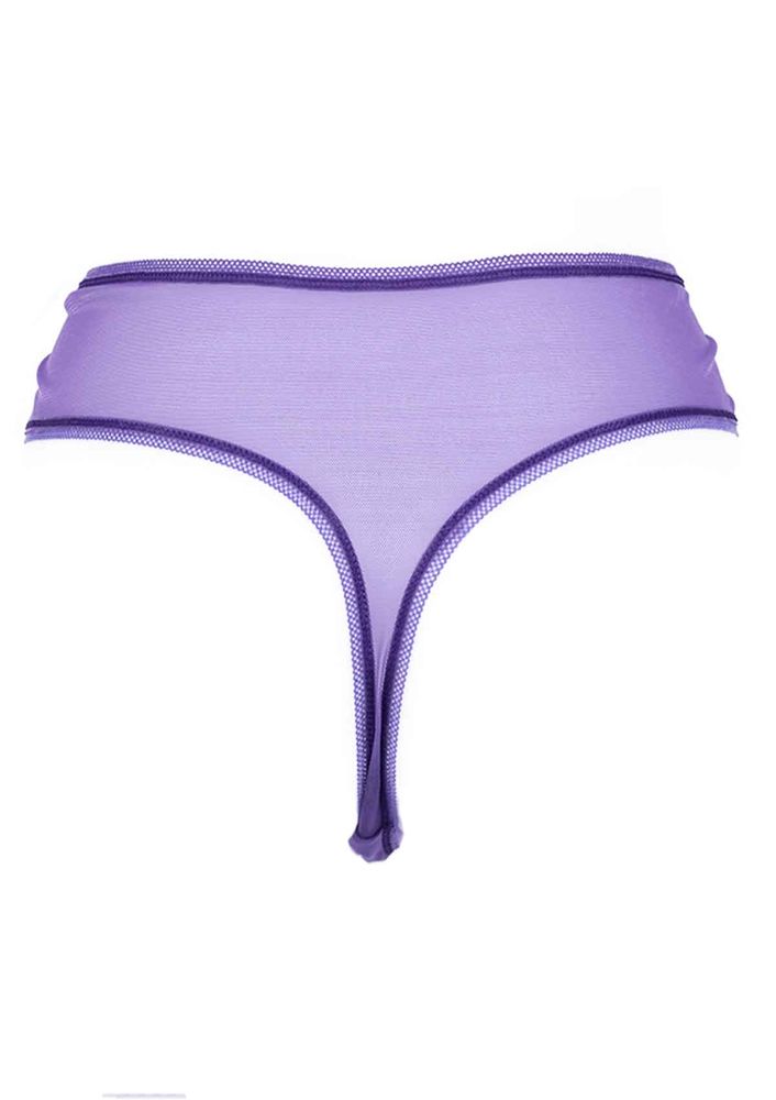 Laced Tulle Thong 4079 | Lilac