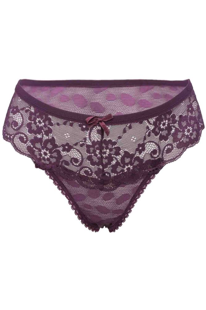 Laced Woman Tulle Panties 3920 | Plum