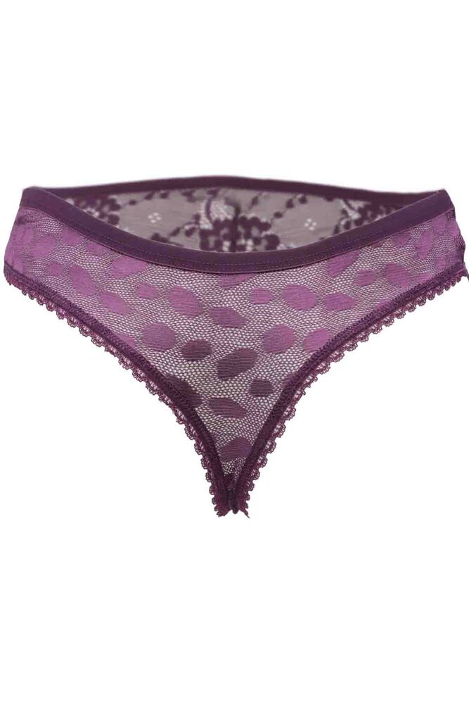 Laced Woman Tulle Panties 3920 | Plum
