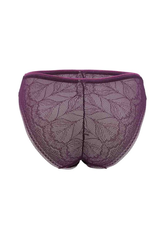 Papatya Laced Tulle Panties | Purple - Thumbnail