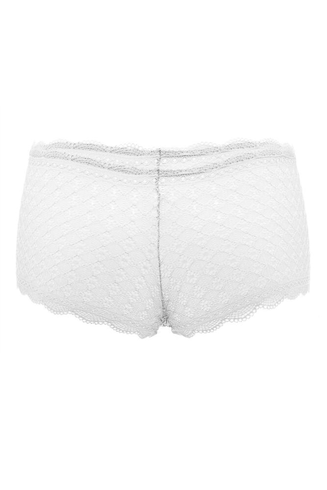 Papatya Laced Tulle Boxer | White