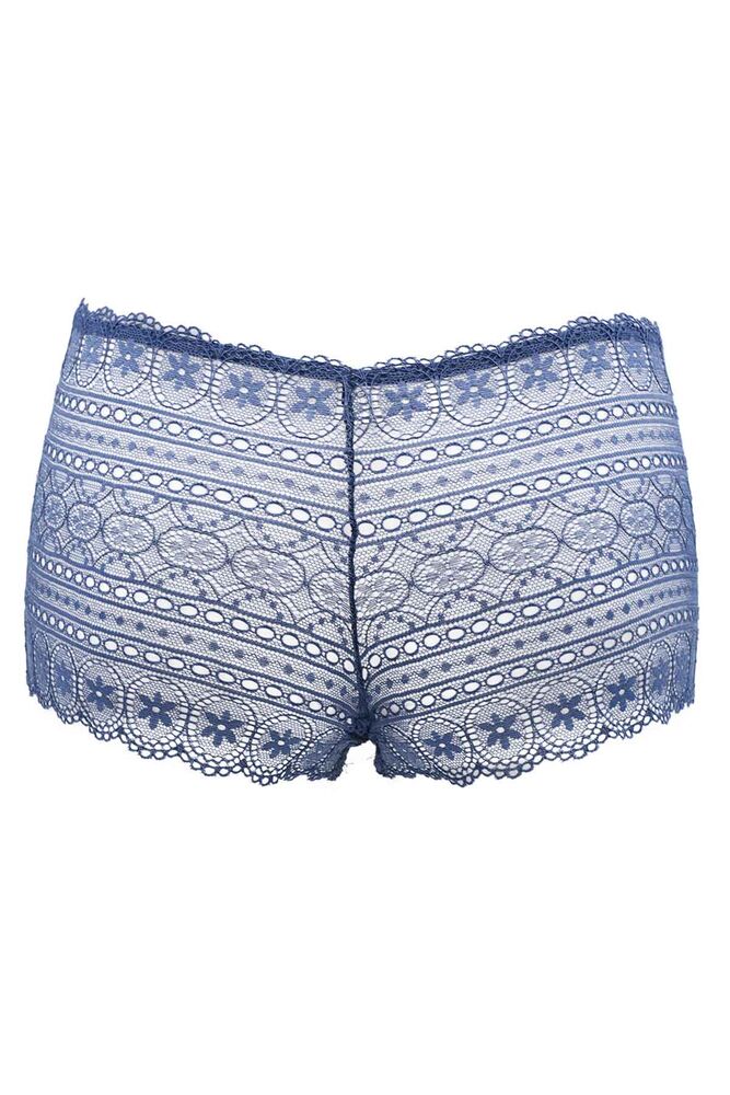 Papatya Laced Tulle Boxer | Blue