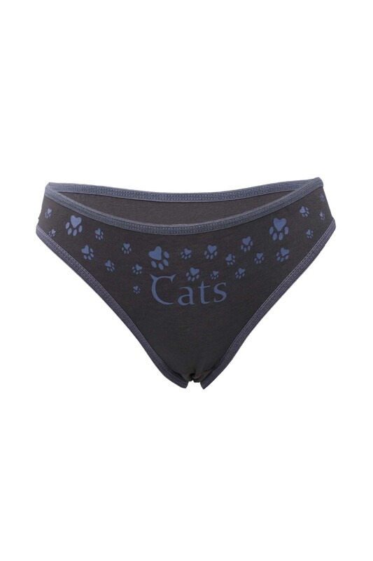 Cat Patterned Woman Panties | Ultramarine - Thumbnail