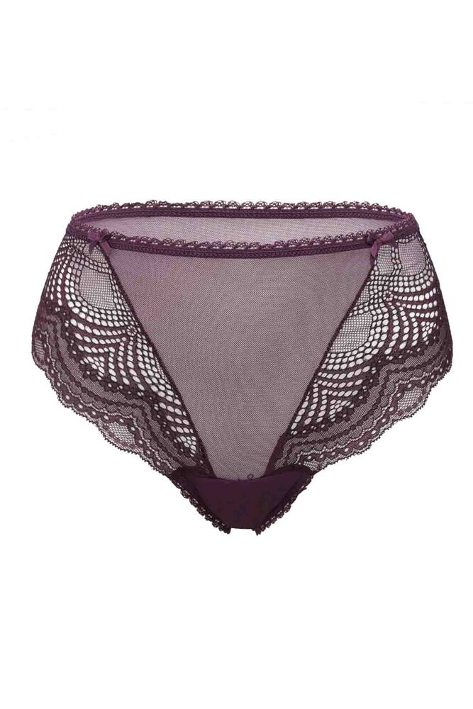 Laced Woman Tulle Panties 744 | Plum