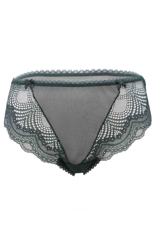 Woman Laced Tulle Panties 744 | Green - Thumbnail