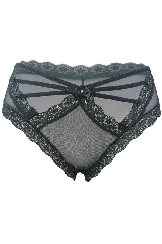 Laced Woman Tulle Panties 739 | Green - Thumbnail