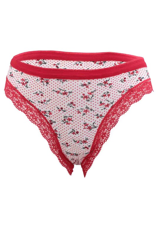 Tutku Laced Woman Panties 528 | Red - Thumbnail