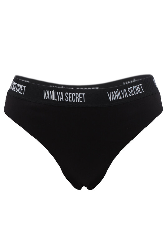 Vanilya Secret Elastic Hip Cotton Thong | Black - Thumbnail