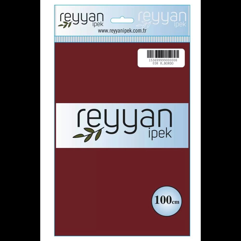 Reyyan Dikişsiz Düz Yazma 100 cm | Koyu Bordo 038