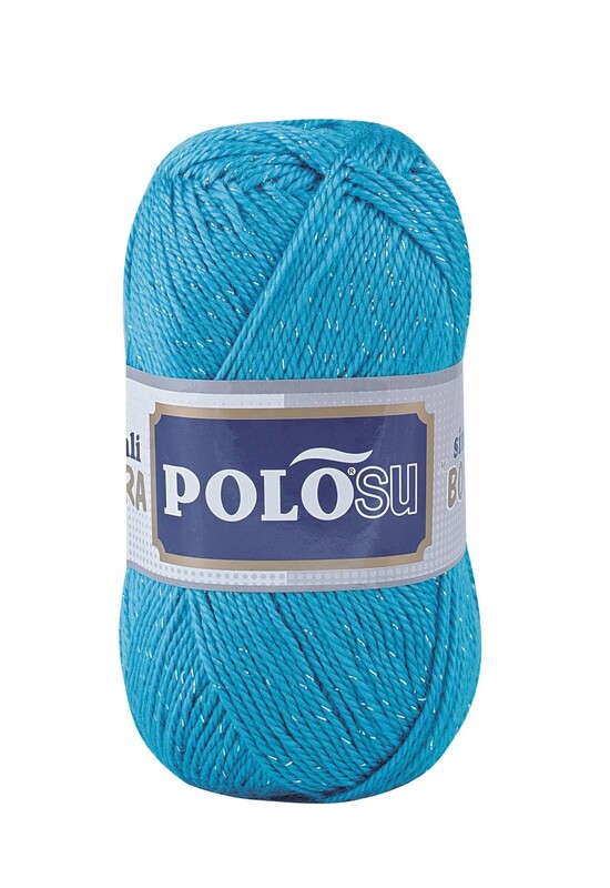 Polosu - Polosu Simli Lüks Patiklik El Örgü İpi | Cam Mavi 301