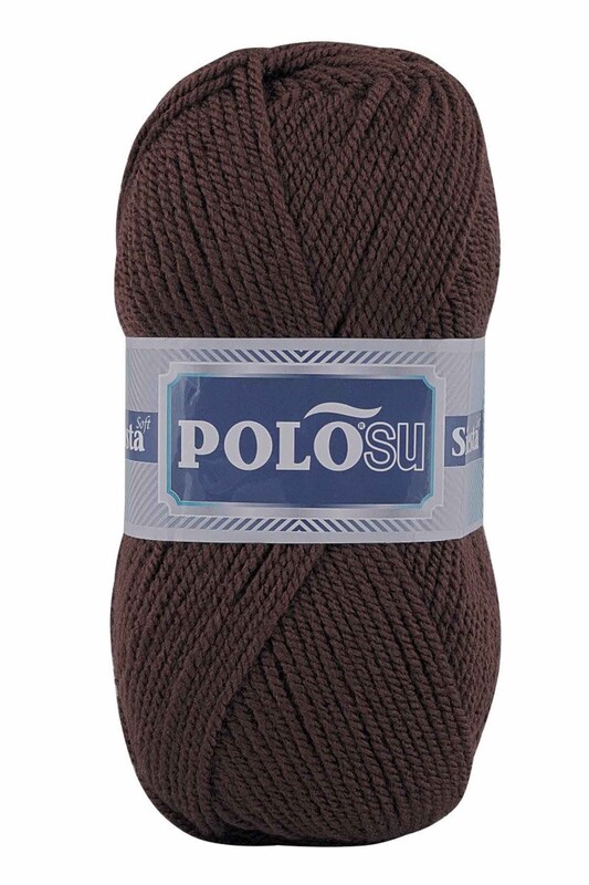 Polosu - Polosu Siesta Soft El Örgü İpi Koyu Kahve 238