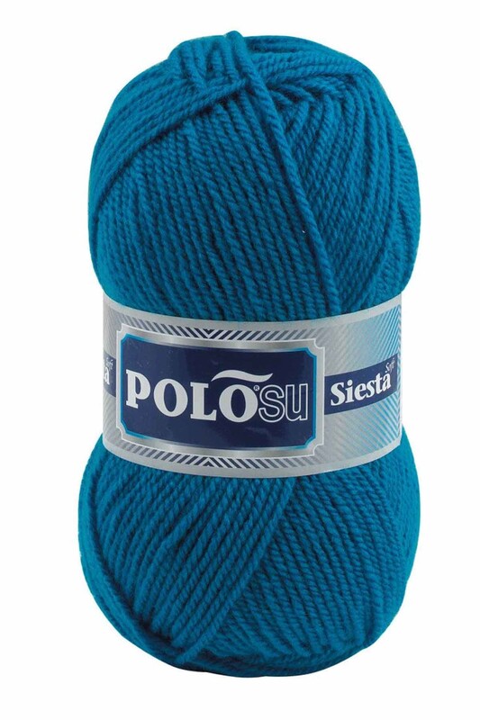 Polosu - Polosu Siesta Soft El Örgü İpi Koyu Boncuk Mavi 222