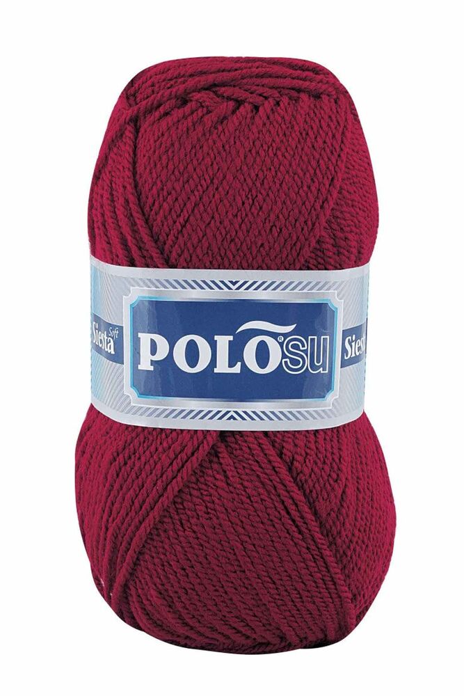 Polosu Siesta Soft El Örgü İpi Koyu Kırmızı 206